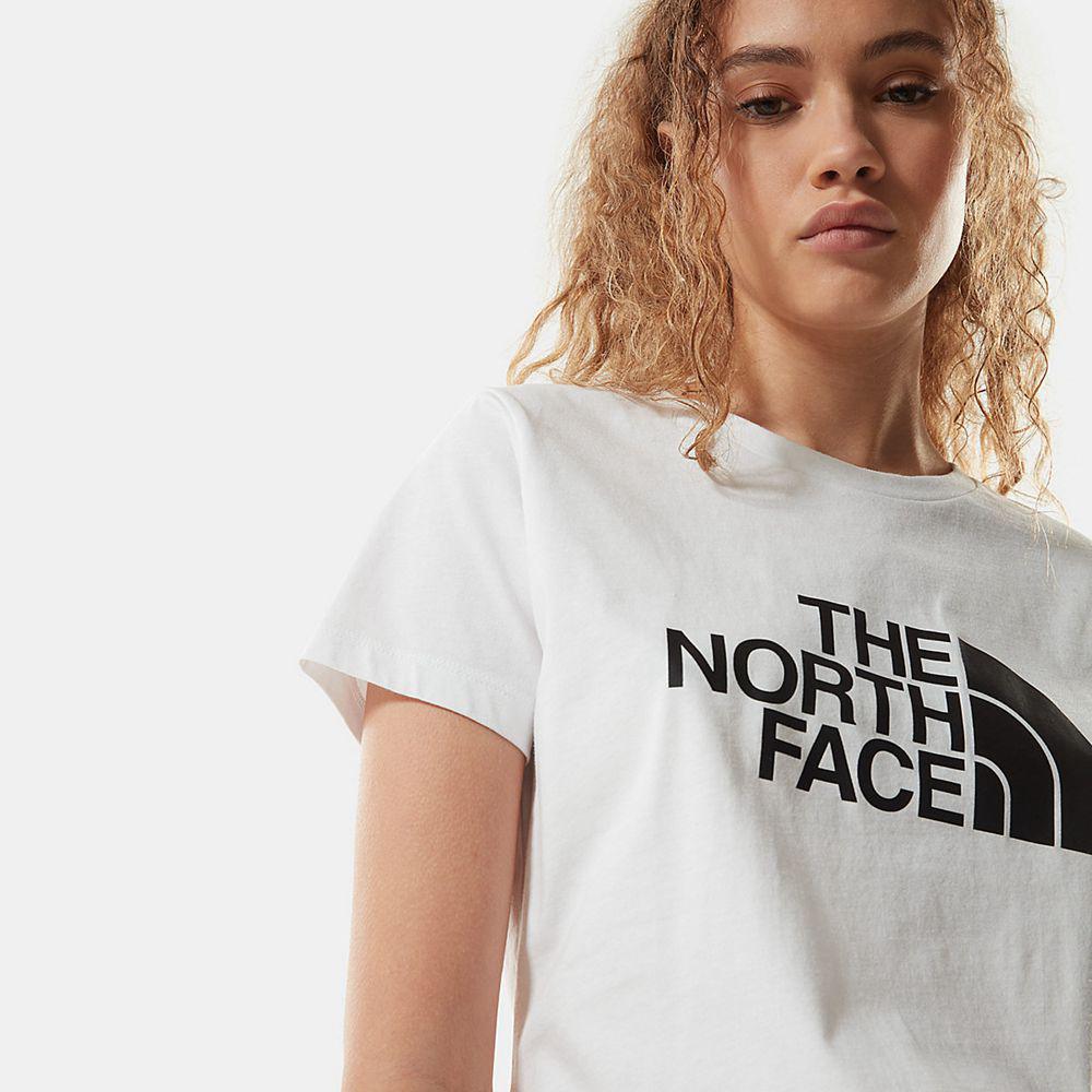The North Face Easy Γυναικεια T Shirt - Ασπρα (DBHI27819)